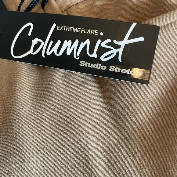 Express Columnist  Extreme flare tan pants 12/L - Picture 5 of 11